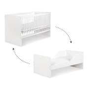Lit bébé évolutif LittleSky by Klups Dalia - Blanc