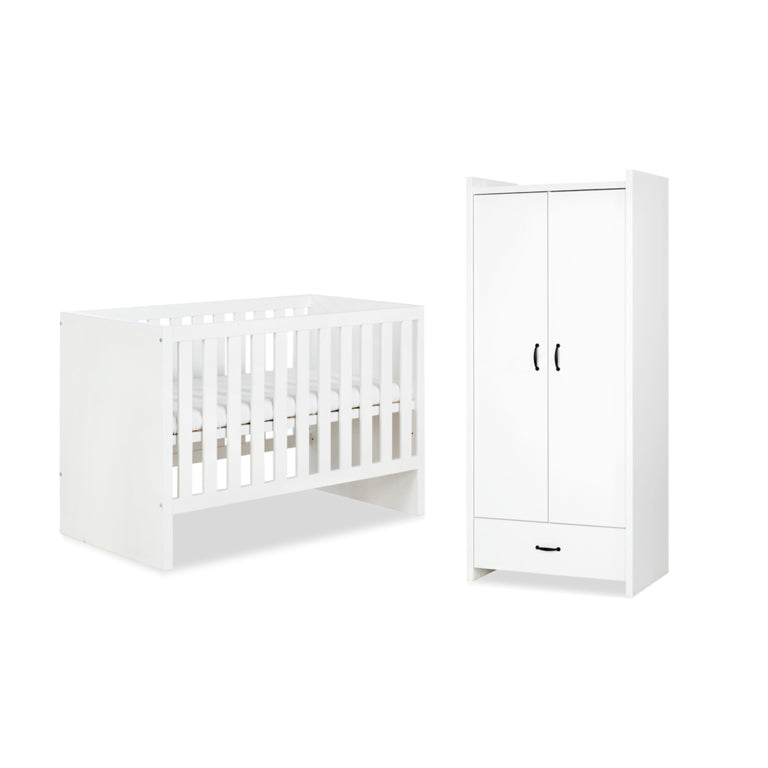 Lit bébé et Amoire LittleSky by Klups Amelia White Blanc