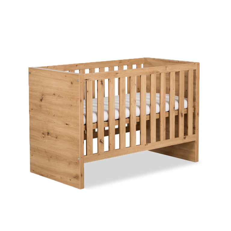Lit bébé et Commode à langer LittleSky by Klups Amelia Oak Chêne - vue 2