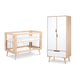Lit bébé et Armoire LittleSky by Klups Sofie Hêtre et Blanc