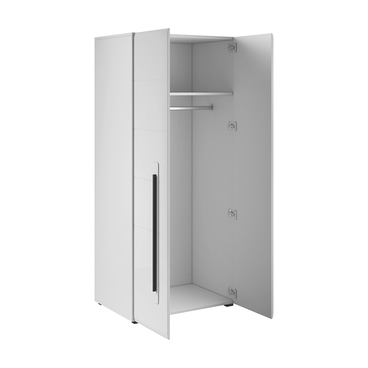 Armoire 2 portes Louis Blanc - vue 2