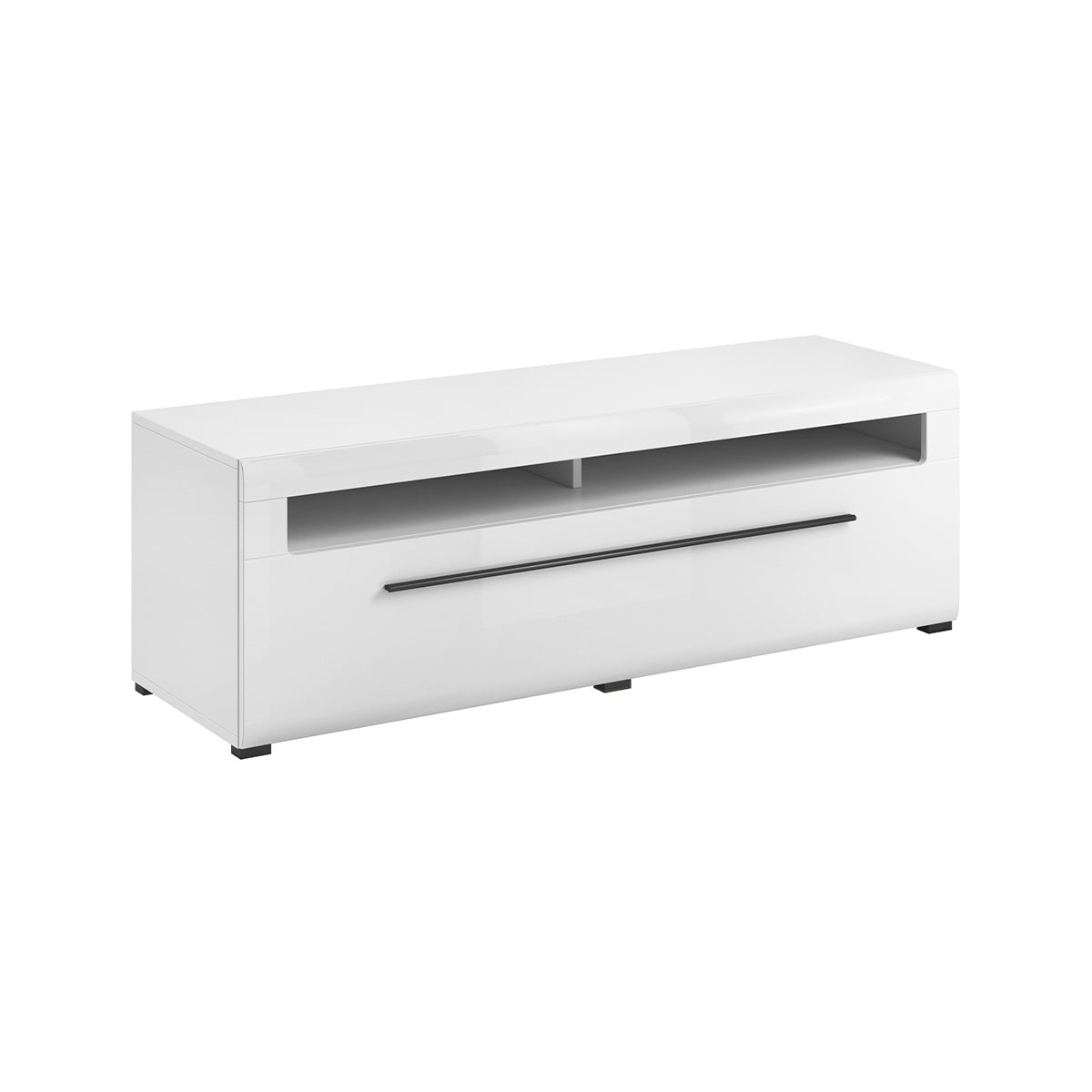 Meuble TV 1 tiroir 160 cm Louis Blanc