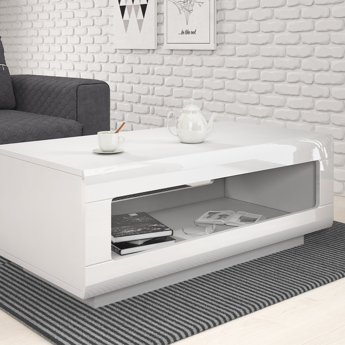 Table basse Louis Blanc - vue 2