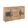 Buffet 2 portes 3 tiroirs avec LED Louis Bois