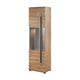 Vitrine 1 porte avec LED Louis Bois