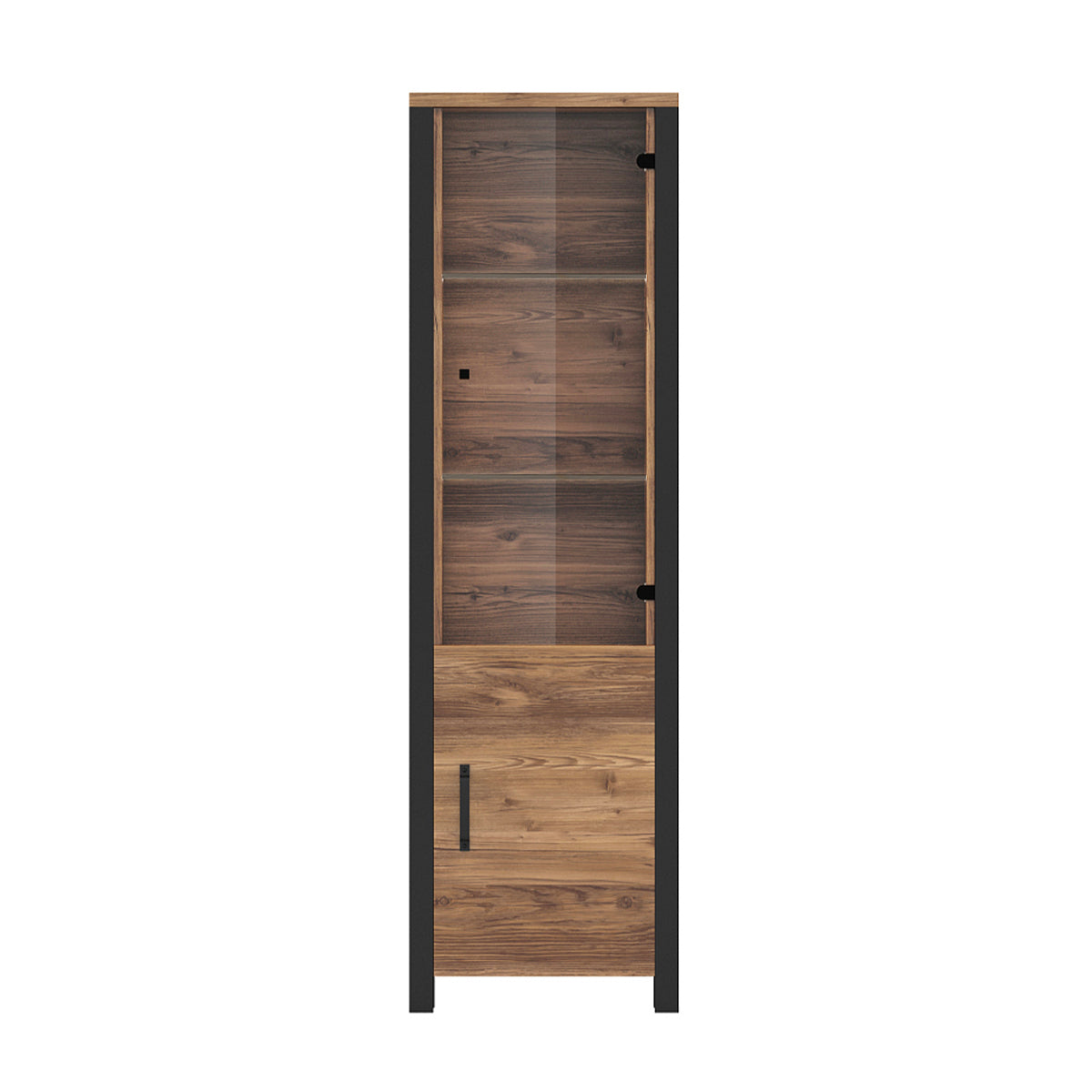 Vitrine 2 portes Lyam Bois et Noir - vue 3