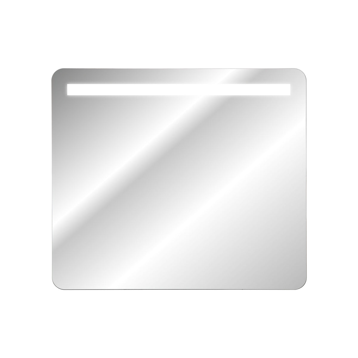 Ensemble meuble simple vasque 80cm 2 tiroirs miroir LED et colonne Manoa Cachemire et Bois - vue 7