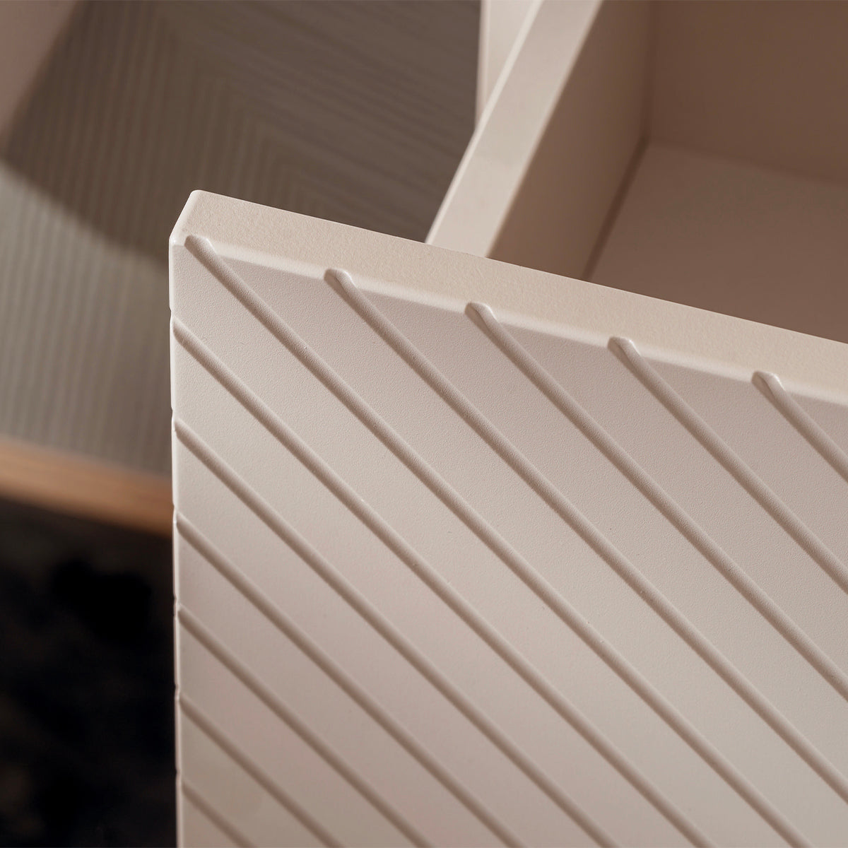 Meuble simple vasque 60cm 2 tiroirs Manoa Cachemire et Bois - vue 8