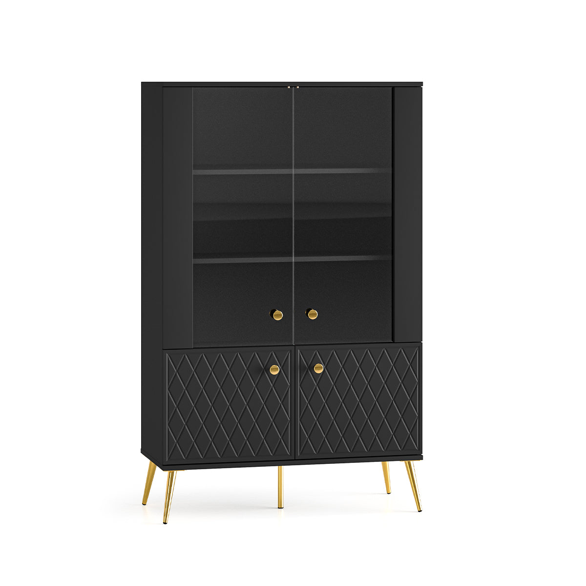 Vaisselier 4 portes Manoé Noir