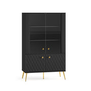 Vaisselier 4 portes Manoé Noir
