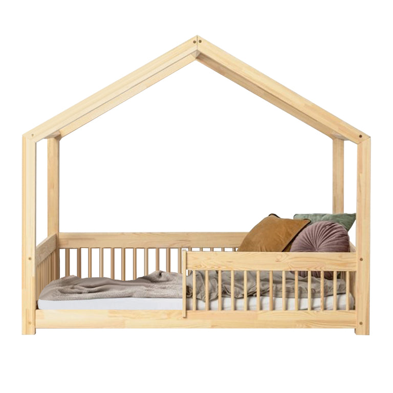 Lit cabane 90x200 sommier inclus Maria Bois - vue 2