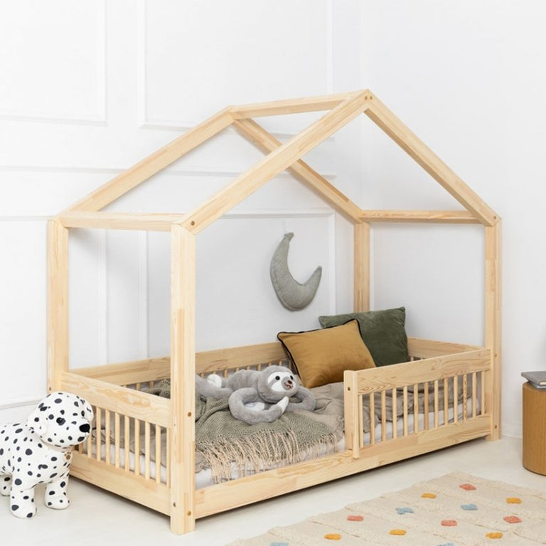 Lit cabane 70x140 sommier inclus Maria Bois - vue 4