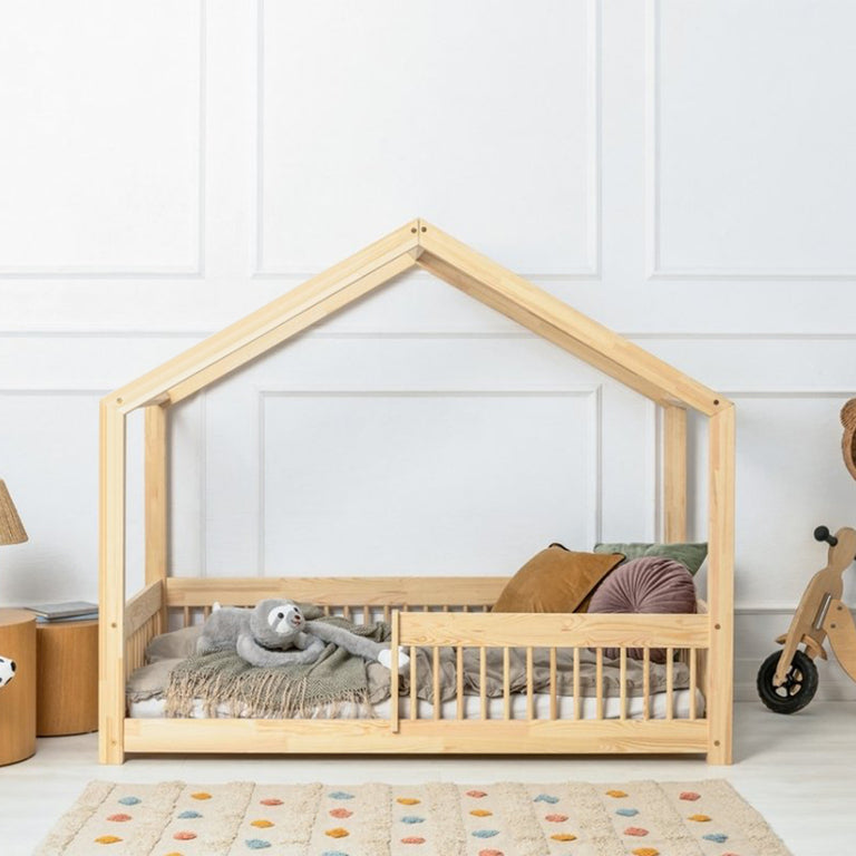 Lit cabane 90x200 sommier inclus Maria Bois