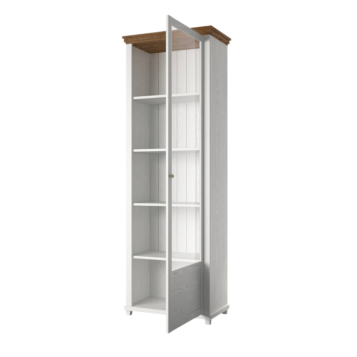 Vitrine 1 porte ouverture droite Martin Bois Blanc - vue 3