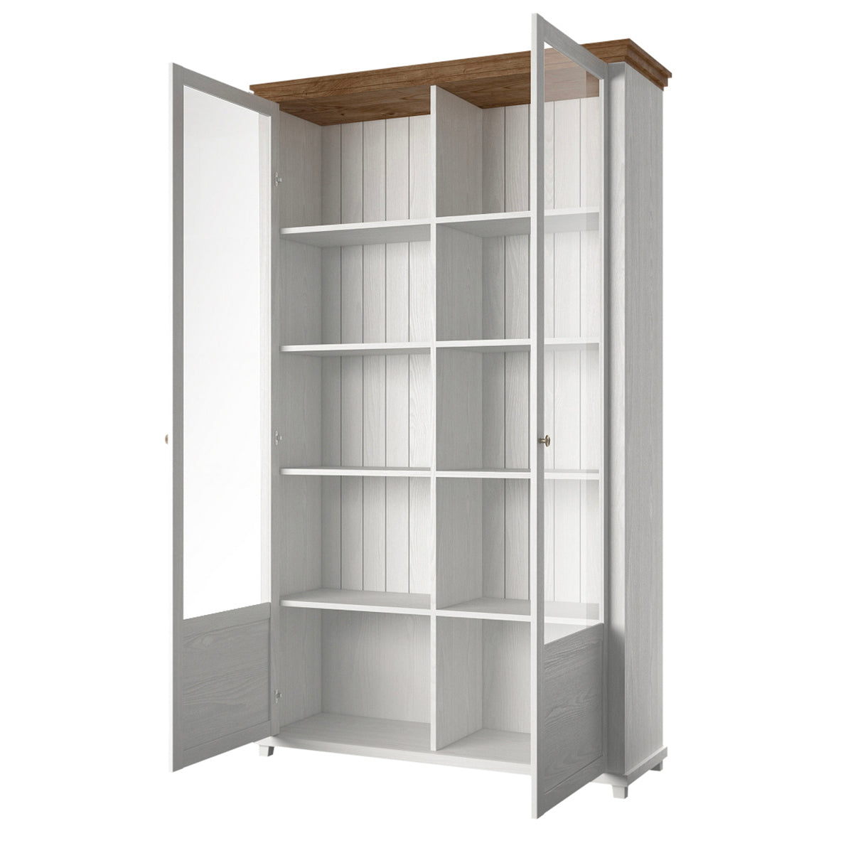 Vaisselier 2 portes Martin Bois Blanc - vue 3
