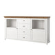 Buffet 2 portes 4 tiroirs Martin Bois Blanc