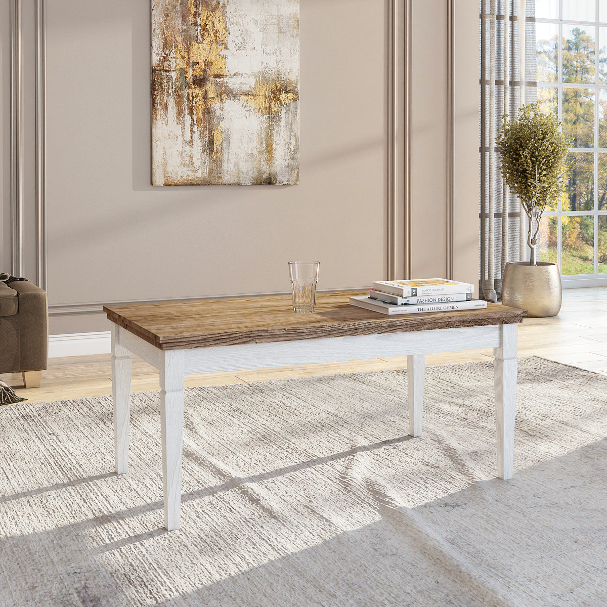 Table basse Martin Bois Blanc - vue 3