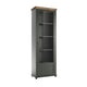 Vitrine 1 porte ouverture droite Martin Vert et Bois
