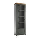Vitrine 1 porte ouverture gauche Martin Vert et Bois