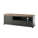 Meuble TV 1 porte 1 tiroir 181 cm Martin Vert et Bois