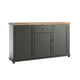 Buffet 3 portes 1 tiroir Martin Vert et Bois
