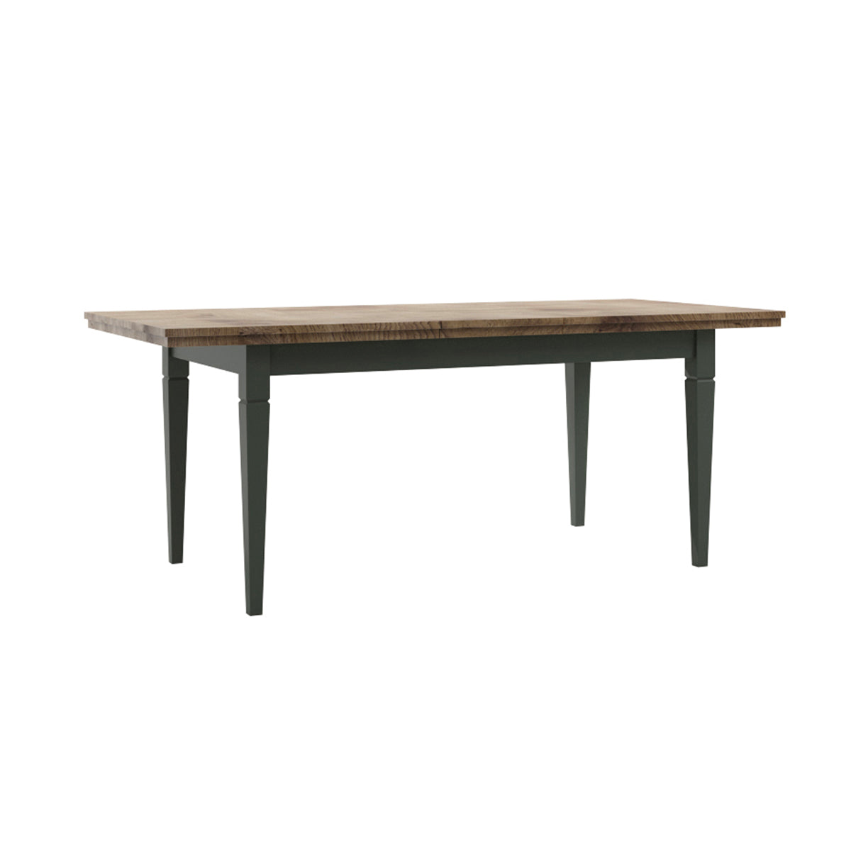 Table à manger extensible 6 à 8 places Martin Vert et Bois - vue 3