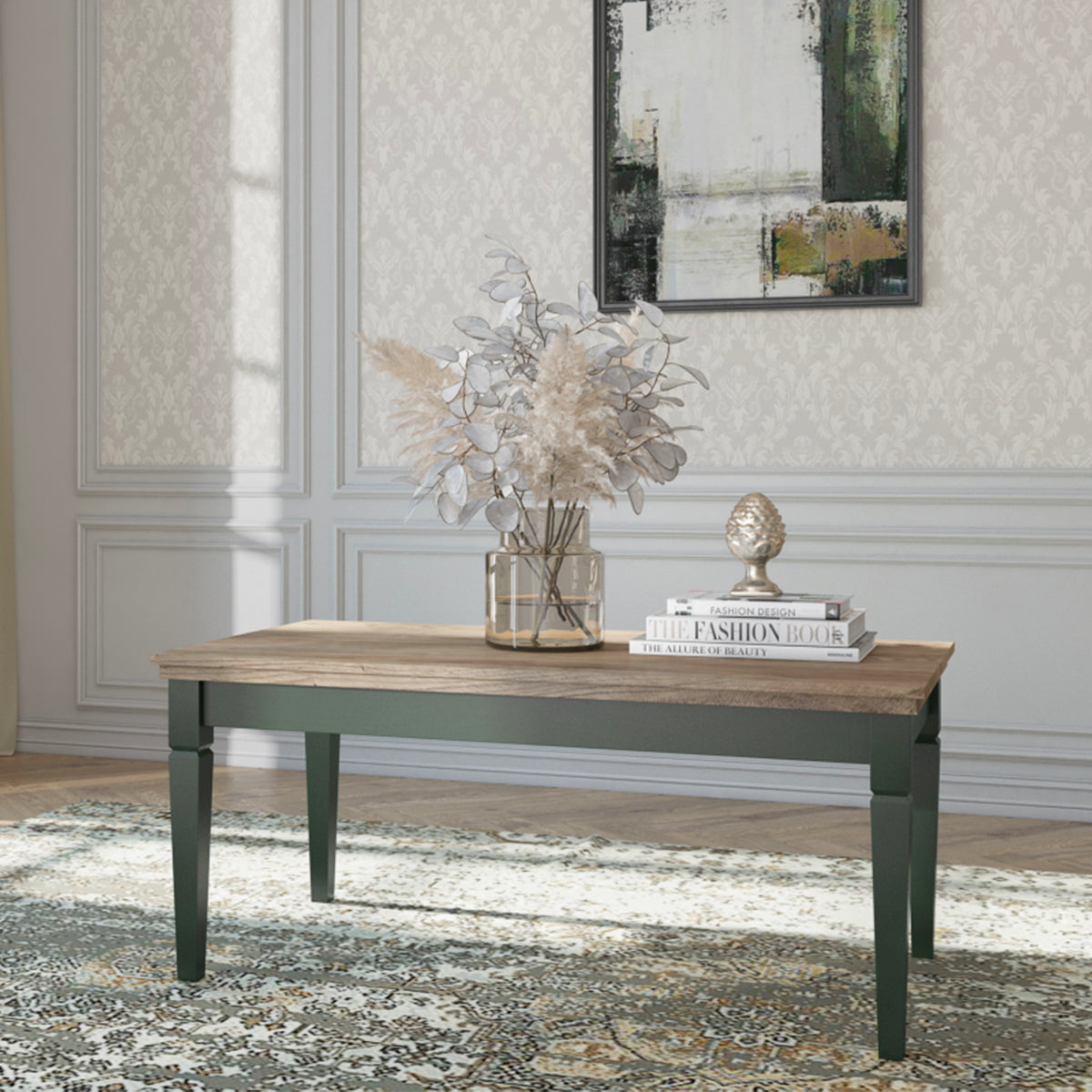Table basse Martin Vert et Bois - vue 3