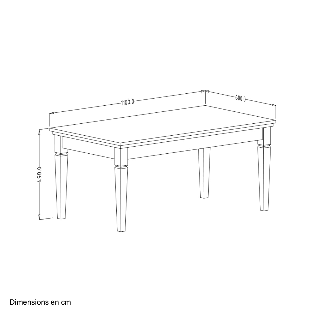 Table basse Martin Vert et Bois - vue 6