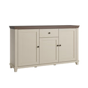 Buffet 3 portes 1 tiroir Martin Beige et Bois