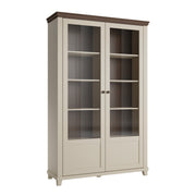 Vaisselier 2 portes Martin Beige et Bois