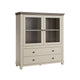 Vaisselier 2 portes 2 tiroirs Martin Beige et Bois