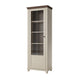 Vitrine 1 porte ouverture gauche Martin Beige et Bois