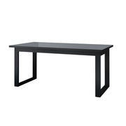 Table à manger extensible 6 à 8 places Mathis Gris et Noir