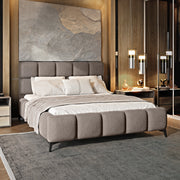Lit coffre 180x200 sommier inclus Mira Beige - vue 2