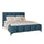 Lit coffre 160x200 sommier inclus Mira Bleu
