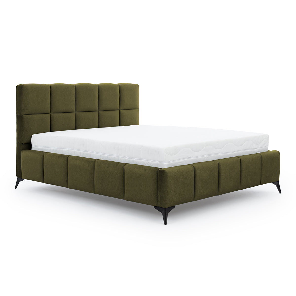 Lit coffre 160x200 sommier inclus Mira Vert