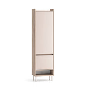 Armoire 2 portes entrée Alos Cachemire et Bois