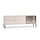 Meuble TV 2 portes 2 tiroirs 160 cm LED inclus Paige Cachemire et Noir