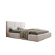 Lit coffre 160x200 sommier inclus Alto Blanc cassé