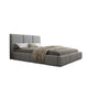 Lit coffre 160x200 sommier inclus Alto Gris