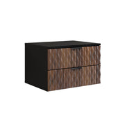 Meuble sous-vasque 60cm plan de toilette Nevia Bois et Noir