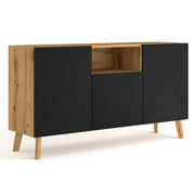 Buffet 3 portes Nexa Bois et Noir