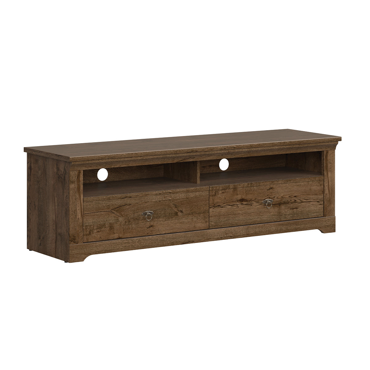 Meuble TV 2 tiroirs 153 cm Noé Bois