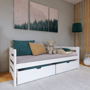 Lit 90x190 sommier et tiroirs inclus Erwan Blanc