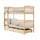 Lit superposé 90x200 sommiers et tiroirs inclus Ioana Bois
