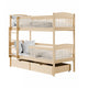 Lit superposé 90x200 sommiers et tiroirs inclus Ioana Bois