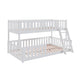 Lit superposé 90-120x200 au sol sommiers inclus Léane Blanc