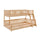 Lit superposé 90-120x200 au sol sommiers inclus Léane Bois