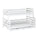 Lit superposé 90-120x200 sommiers et tiroirs inclus Léo Blanc