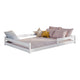 Lit au sol 140x200 sommier inclus Lily Blanc